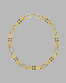 Necklace, Margaret Rogers (American, 1868–1949), Gold, sapphires, and moonstones, American