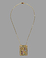 Pendant necklace, Nellie Avery Loring  American, Gold, pearls, demantoid garnets, and othersemi-precious stones, American
