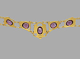 Necklace, The Kalo Shop (American, 1900–1970), Gold and garnets, American