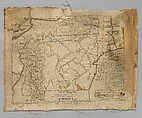 Embroidered Map Sampler, Silk embroidered with silk, American