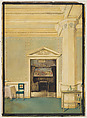 Design for club interior, Louis C. Tiffany (American, New York 1848–1933 New York), Graphite, watercolor, and ink on paper mounted on boardTR., American