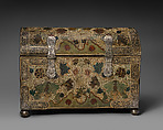 Chest, Unknown artist, Viceroyalty of New Granada (present-day Colombia), Wood, barniz de Pasto lacquer, silver, Colombia (Pasto)