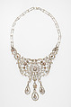 Necklace, Dreicer &amp; Co. (American, New York, 1868–1927), Diamonds, natural pearls, and platinum, American