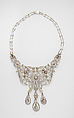 Necklace, Dreicer &amp; Co. (American, New York, 1868–1927), Diamonds, natural pearls, and platinum, American