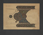 Design for Mosaic Ceiling Decoration, Virgin and All Saints chapels, St. Louis Cathedral, now Cathedral Basilica of St. Louis, Missouri, Louis C. Tiffany American, Transparent and opaque watercolor, ink, metallic paint, and graphite on paper, American