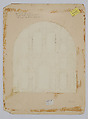 Design for a landscape window, Rene de Quélin (French, 1854–1932), Watercolor, gouache and graphite on board in orginal mat