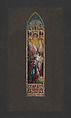 Design for a window for Mr. J. S. Meredith, St Paul's Cathedral, London, Ontario, Canada, Louis C. Tiffany (American, New York 1848–1933 New York), Watercolor, gouache, graphite, and ink on paper, American