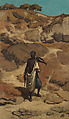 The African Sentinel, Elihu Vedder American, Oil on canvas, American
