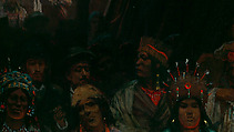 Dance in a Subterranean Roundhouse at Clear Lake, California, Jules Tavernier (American (born France), Paris 1844–1889 Honolulu, Hawaii), Oil on canvas, American