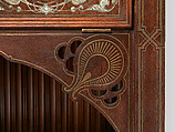 Cabinet, George A. Schastey & Co. (American, New York, 1873–1897), Rosewood, mahogany, cherry, pine, pewter, brass, and mother-of-pearl, American
