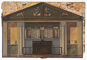 Design for church interior, Louis C. Tiffany (American, New York 1848–1933 New York), Watercolor on paper, American