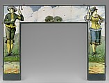 Shepherd and Shepherdess, Winslow Homer (American, Boston, Massachusetts 1836–1910 Prouts Neck, Maine), Glazed earthenware, overglaze enamel decoration, American