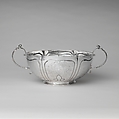 Two-handled bowl, Jesse Kip (baptized 1660–1722), Silver, American