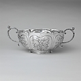 Two-handled Bowl, Cornelius Kierstede (1674–ca. 1757), Silver, American