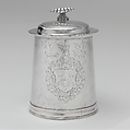 Tankard, Possibly Jacob Marius Groen (American,  Holland 1678 –1750 New York), Silver, American