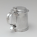 Tankard, John Hastier (1691–1771), Silver, American