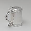 Tankard, Bartholomew Schaats (American, Schenectady, New York ca. 1683–1758 New York), Silver, American
