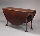 Drop-leaf dining table, John Townsend (1732–1809), Mahogany, maple, American