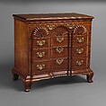 Chest of drawers, John Townsend (1732–1809), Mahogany, tulip poplar, pine, chestnut, American