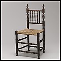 Spindle-back chair, Cherry, ash, American
