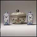 Covered Bowl, Tin-glazed earthenware, Mexican