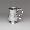 Cann, Possibly by George Hanners Sr. (ca. 1696–1740), Silver, American