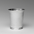 Beaker, Probably Joseph Russell (1702–1780), Silver, American