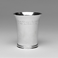 Beaker, Moody Russell (1694–1761), Silver, American