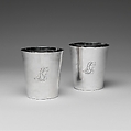 Beaker, Jacob Jacobse Lansing (baptized 1714–1791), Silver, American