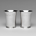 Beaker, Moody Russell (1694–1761), Silver, American