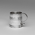 Mug, Benjamin Wynkoop (baptized 1675–1751), Silver, American