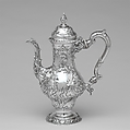 Coffeepot, Benjamin Brewood II (active from 1755), Silver, British