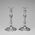 Candlestick, Probably Samuel Siervent (active from 1755), Silver, British