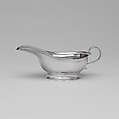 Sauceboat, Frederick Marquand (1799–1882), Silver, American