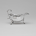 Sauceboat, Possibly by Zachariah Brigden (1734–1787), Silver, American