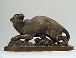 Panther and Cubs, Henry Kirke Brown American, Bronze, American