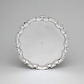 Salver, Simeon Soumaine (baptized 1685–ca. 1750), Silver, American