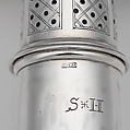 Caster, Jacob Hurd (American, Boston, Massachusetts 1702/3–1758 Boston, Massachusetts), Silver, American