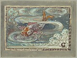 Design for carp window, Louis C. Tiffany (American, New York 1848–1933 New York), Watercolor, gouache, and graphite on buff-colored wove paper, American