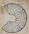 Cartoon for sixteen-inch "Tulip" Shade, Louis C. Tiffany  American, Ink on glazed textile, American