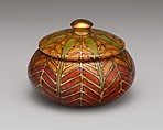 Covered Box, Designed by Louis C. Tiffany (American, New York 1848–1933 New York), Enamel on copper, American