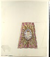 Lamp shade pattern, Louis C. Tiffany American, Watercolor and graphite on off-white wove paper, American