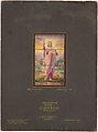 Suggestion for Window, “I Am the Resurrection and the Life”, Louis C. Tiffany (American, New York 1848–1933 New York), Watercolor, black India ink, and graphite on artist board with original dark gray window matt, American