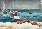 Nassau, Winslow Homer (American, Boston, Massachusetts 1836–1910 Prouts Neck, Maine), Watercolor and graphite on off-white wove paper, American