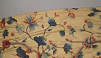 Embroidered curtain, Embroidered silk, wool, American