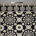 Coverlet, Harry Tyler (1801–1858), Wool, cotton, woven, American