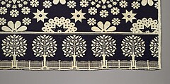 Coverlet, Harry Tyler (1801–1858), Wool, cotton, woven, American