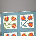 Tulip Quilt, Cotton, American
