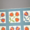 Tulip Quilt, Cotton, American
