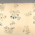 Embroidered quilt, Mildred, Linen embroidered with wool, cotton border, American